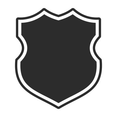 Korunaklı kalkan. Logoyu koru ve güvende tut. Tamamen düzenlenebilir vektör resmi.