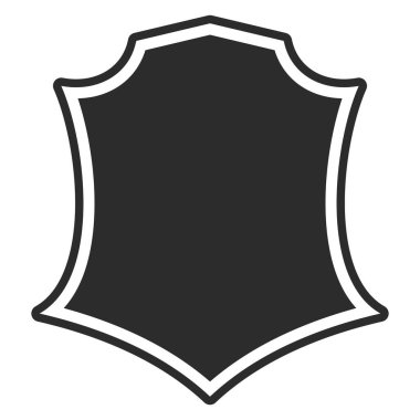 Korunaklı kalkan. Logoyu koru ve güvende tut. Tamamen düzenlenebilir vektör resmi.