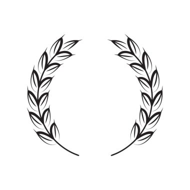 Buğday çelengi, pirinç. Mısır gevreği ekinleri. Tasarım elemanları. Vektör.