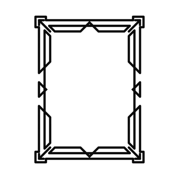 Art Deco vintage çerçeve. Sınır. Vektör grafikleri