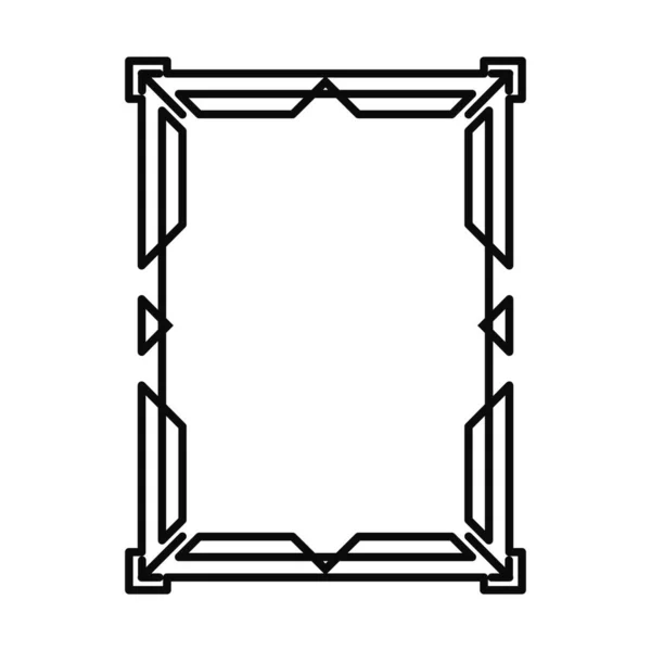 装饰艺术老式框架 矢量图形 — 图库矢量图片