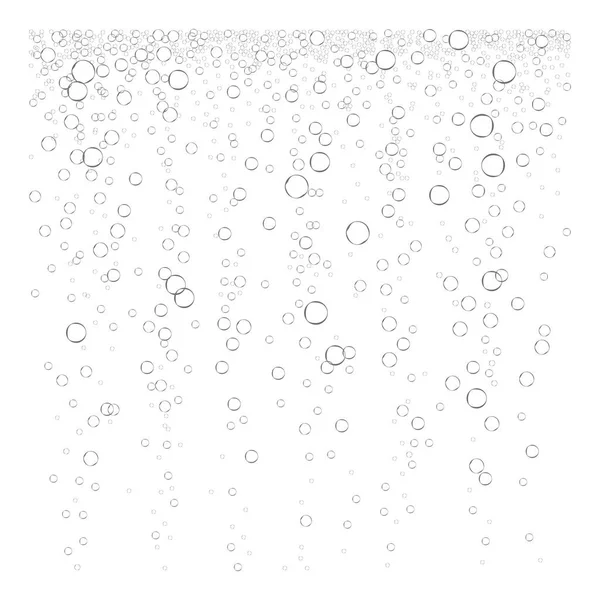 Fizzy Drink Air Bubbles Isolated White Background Carbonated Drink Soda — Stock Vector