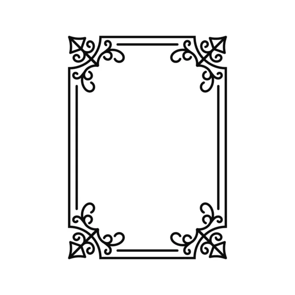 Imagen Vectorial Marco Ornamental Decorativo Diseño Original — Vector de stock