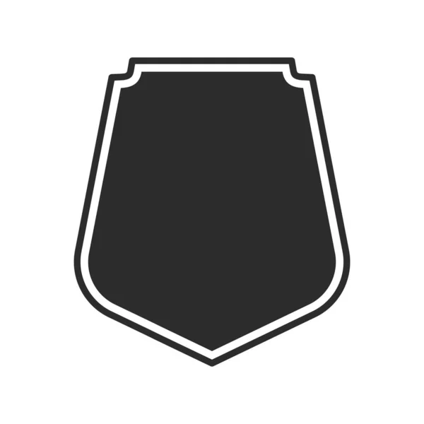 Escudo Com Contorno Seguro Proteger Logotipo Imagem Vetorial Totalmente Editável —  Vetores de Stock