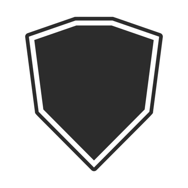 Escudo Com Contorno Seguro Proteger Logotipo Imagem Vetorial Totalmente Editável —  Vetores de Stock