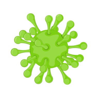 Virüs. Patojen solunum. Coronavirus. Biyolojik kirlilik. Mikrobiyoloji konsepti. Vektör.