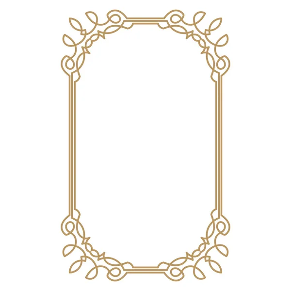 Vintage Frame Border Decorative Frames Border Greeting Card Other Design — Stock Vector