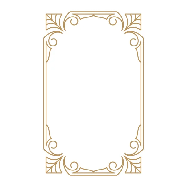 Vintage Frame Border Decorative Frames Border Greeting Card Other Design — Stock Vector