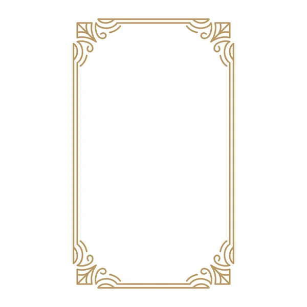 复古框边框 装饰框架 贺卡或其他设计的边框 — 图库矢量图片