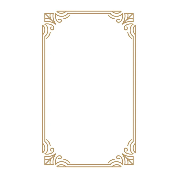 Vintage Frame Border Decorative Frames Border Greeting Card Other Design — Stock Vector