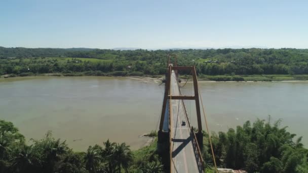 Puente sobre el río filipinas luzón — Vídeo de stock