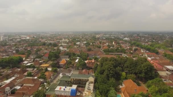 Widok z lotu ptaka yogyakarta indonezja — Wideo stockowe