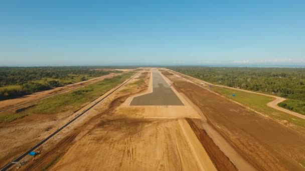 Budowa lotniska terminalu philippines panglao — Wideo stockowe