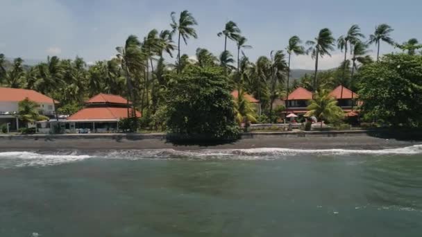 Hotel por mar indonésia bali — Vídeo de Stock