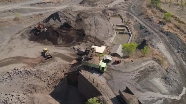 砂利と砂の採石場 — ストック動画