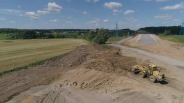 Otoyol inşaatı Hava Görünümü