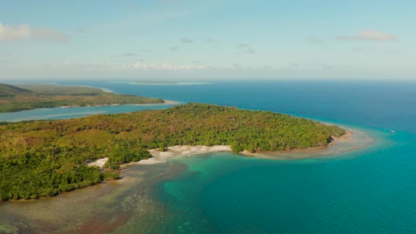 Littoral sur l'île tropicale balabac île — Video