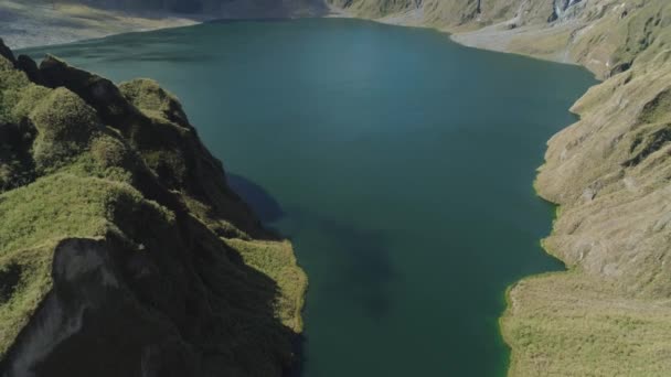 Crater lac pinatubo filipine luzon — Videoclip de stoc