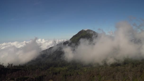 Hegyvidéki táj Jawa sziget Indonézia — Stock videók