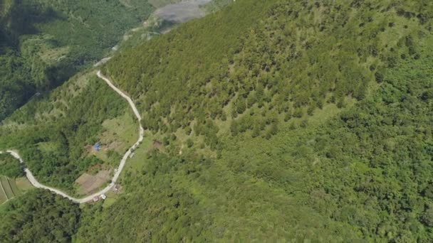 吕宋菲利普岛上的山路 — 图库视频影像