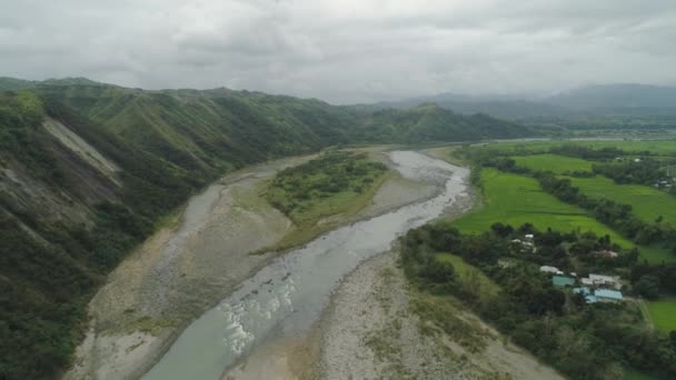 Valle de la montaña en las Filipinas — Vídeos de Stock