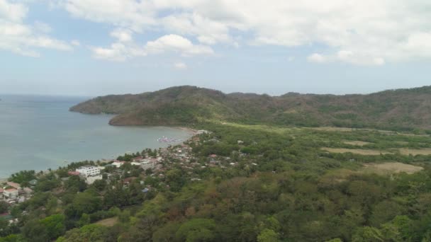 Paysage de mer avec plage philippines luzon — Video