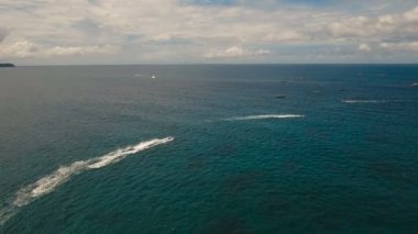 Jet ski Boracay Adası Filipinleri 'nde binicilik