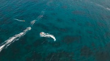 Jet ski Boracay Adası Filipinleri 'nde binicilik