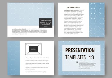 İş şablonları sunma kaymak için. Kolay düzenlenebilir vektör düzenler. Kimya model, altıgen molekül yapısı, bilimsel ve tıbbi araştırma. Tıp, bilim ve teknoloji kavramı.