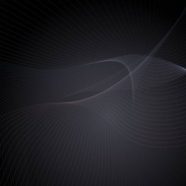 Koyu renk arka plan minimalist tarzı renkli satırlarından, dalgalar yaptı. Broşür, el ilanı veya raporun kapak dekorasyon için iş kavramı.