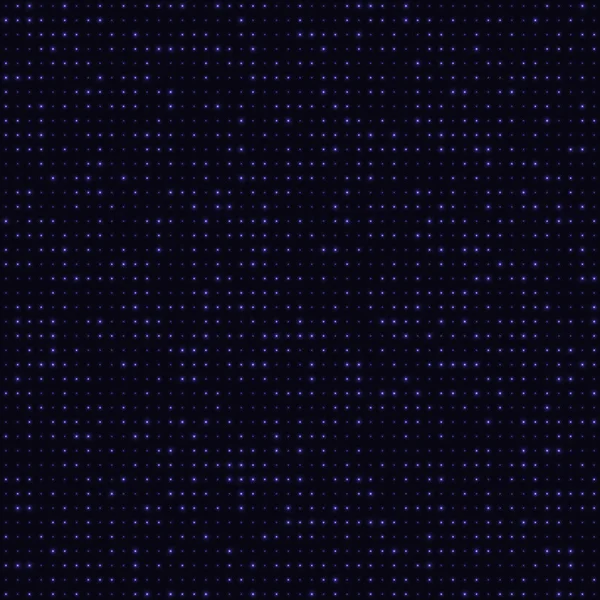 Pontos de néon de cor azul abstrato, fundo de tecnologia pontilhada. Partículas brilhantes, padrão de luz led, textura futurista, design de vetor digital —  Vetores de Stock