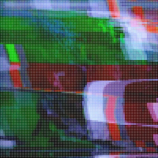 Glitched abstraktní vektor pozadí z barevných pixelů mozaiky. Digitální úpadek, chyba signálu televize selhání. Módní design pro tisk plakátu, obal brožury, webové stránky a další projekty. — Stockový vektor