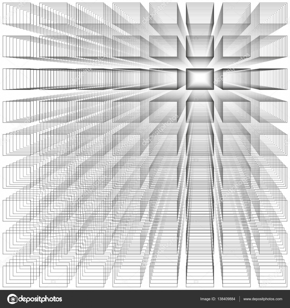 Weiße Farbe abstrakte Unendlichkeit Hintergrund, 3D-Struktur mit grauen