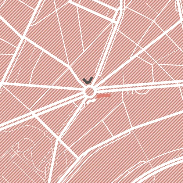 Mapa de la ciudad. Patrón de color rojo. Ilustración vectorial abstracta de una ciudad con calles . — Vector de stock