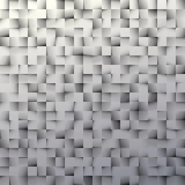 Patrón hecho de cuadrados, fondo gris, estilo geométrico. Textura simple . — Vector de stock