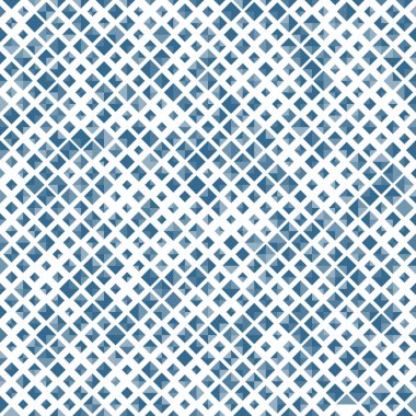 Mavi renk edikula, soyut tasarım geometrik vektör arka plan ile seamless modeli. Basit modern şık doku.