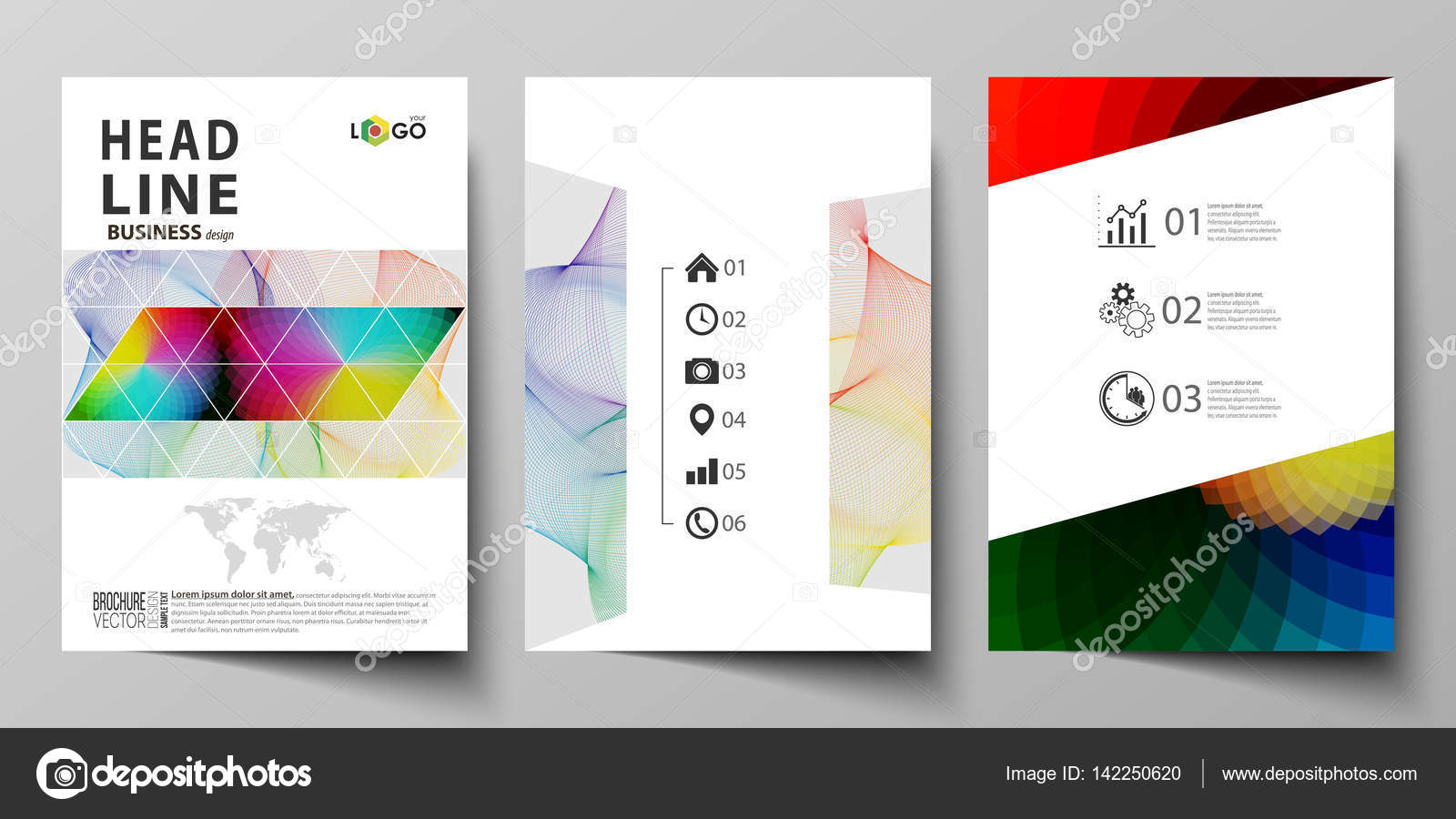 business templates for brochure flyer booklet report cover size flyer