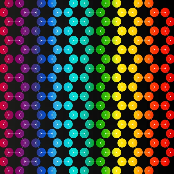 Schéma chimique, structure des molécules de conception hexagonale, recherche scientifique ou médicale sur l'ADN. Concept de médecine, science et technologie. Géométrique abstrait fond coloré . — Image vectorielle