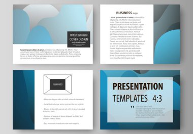 İş şablonları sunma kaymak için. Düz stil, vektör çizim kolay düzenlenebilir düzenler. Parlak renk desen, renkli tasarım, güzel arka plan oluşturan şekilleri üst üste.
