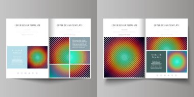İş şablonları için BI kat broşür, el ilanı, rapor. Kapak şablonu, soyut vektör düzen A4 boyutunda. Daireler, çapraz çizgiler ile minimalist tasarımı. Geometrik şekiller, güzel arka plan.