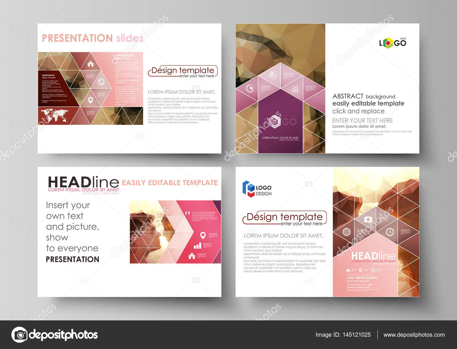 reeks zakelijke sjablonen voor presentatie dias gemakkelijk mooie powerpoint presentatie