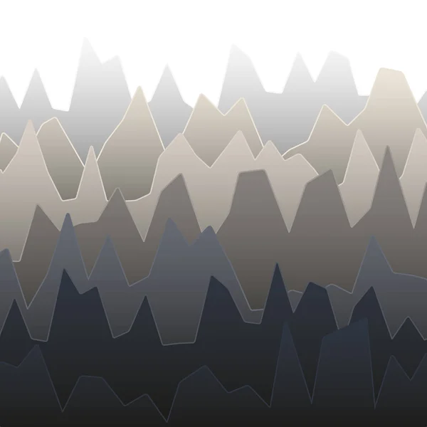 Righe di diagramma di colore grigio con picchi di diversa altezza . — Vettoriale Stock