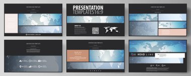 Bilimsel tıbbi Dna araştırma. Bilim veya tıbbi kavramı. Yüksek çözünürlüklü sunma kaymak düzenlenebilir yerleşimini siyah renkli minimalist vektör çizim tasarım şablonları.