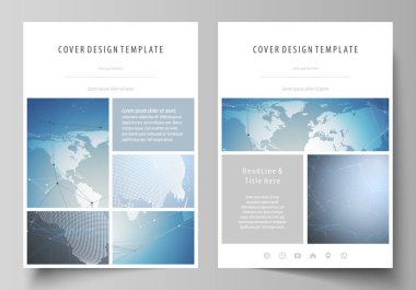 A4 formatında düzenlenebilir yerleşimini vektör çizim tasarım şablonları broşür, dergi, broşür, kitapçık, rapor için kapsar. Bilimsel tıbbi Dna araştırma. Bilim veya tıbbi kavramı.