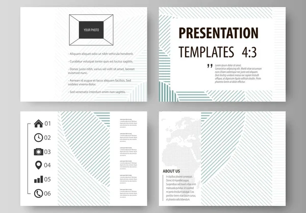 İş şablonları sunma kaymak için. Düz tasarım kolay düzenlenebilir soyut vektör düzenler. Minimalist çizgilerle arka plan. Gri renkli geometrik şekiller basit güzel desen oluşturan.