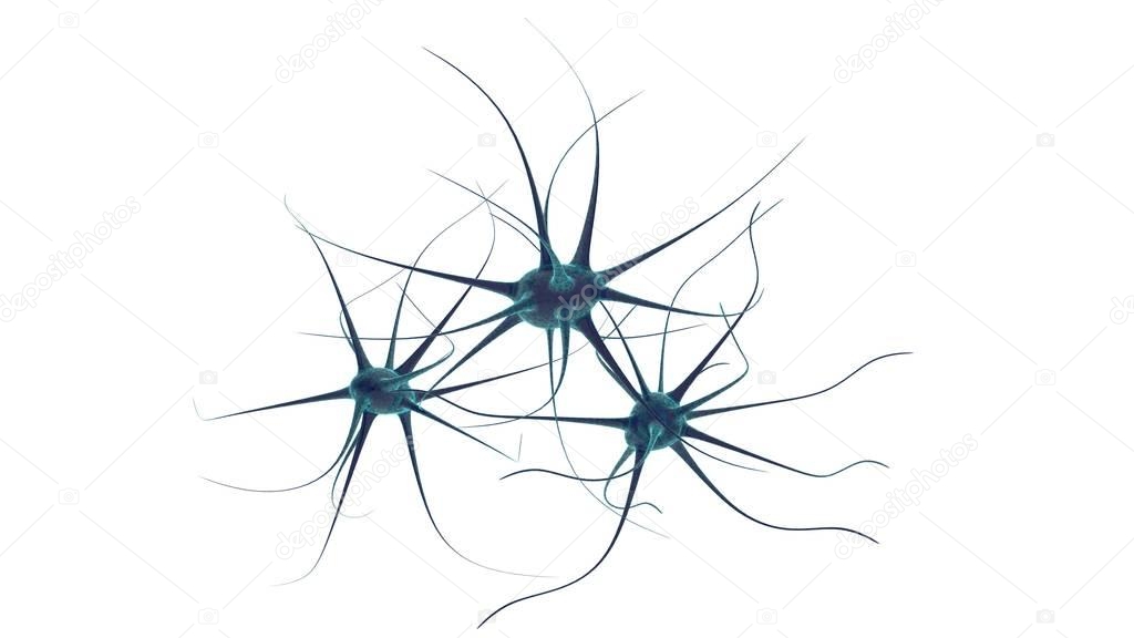 Science or medical background with molecules, 3d rendering virus, bacteria, cell. System of neurons. Genetic, scientific, medical research. Abstract molecules design. 3D render illustration.