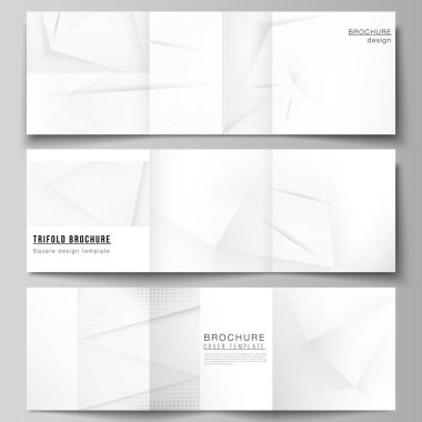 Üç katlı broşür, broşür, dergi, kapak tasarımı, kitap tasarımı ve broşür kapağı için kare kapağı tasarımı. Noktalı yarım ton efekt. Noktalı pop sanat deseni dekorasyonu