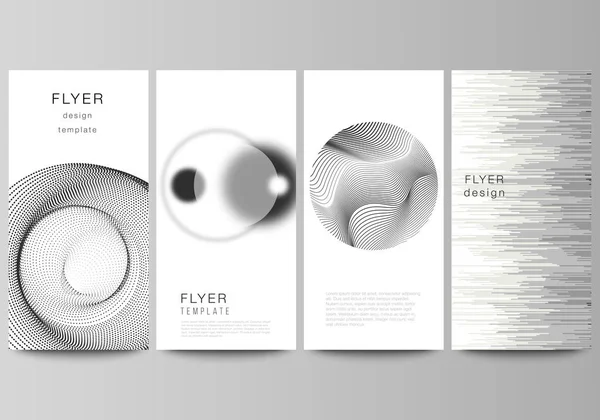 Die minimalistische Vektorillustration des editierbaren Layouts von Flyern, Banner-Design-Vorlagen. Geometrischer abstrakter Hintergrund, futuristisches Wissenschafts- und Technologiekonzept für minimalistisches Design. — Stockvektor