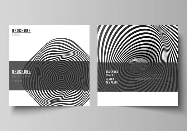 Download Vector Layout Of A4 Format Modern Cover Mockups Design Templates For Brochure Magazine Flyer Booklet Report Abstract 3d Geometrical Background With Optical Illusion Black And White Design Pattern Stock Vector C PSD Mockup Templates