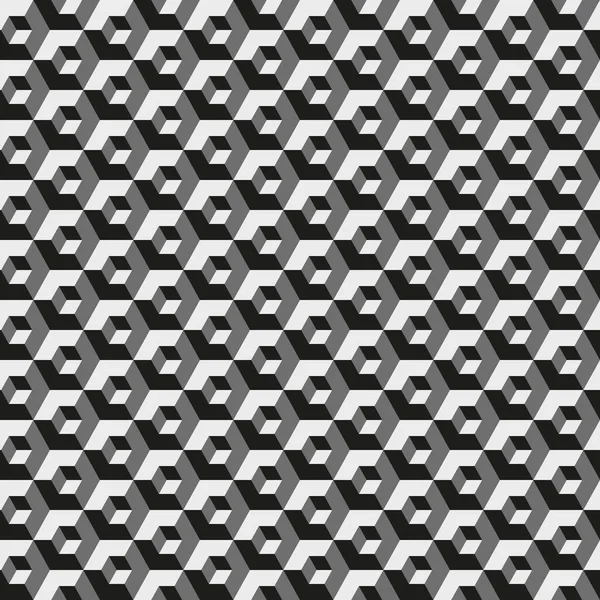Geometric hexagonal pattern, gray color grid texture. Seamless hexagon background. Vector illustration. — Stock Vector